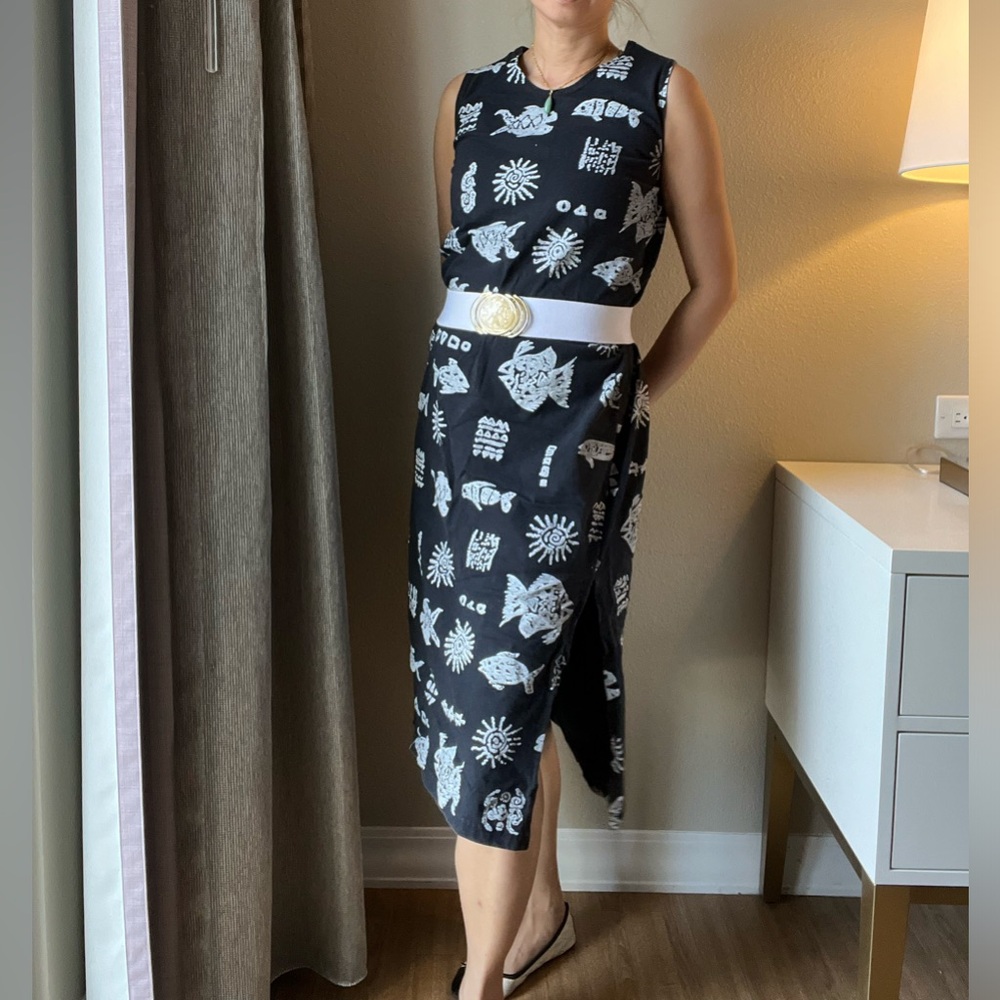 Vintage Loose Fit Tribal Dress
